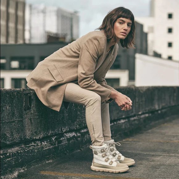 NEW Sorel Explorer II Joan Cozy Women Size 7.5 Ancient fossil/sea salt - Picture 2 of 10